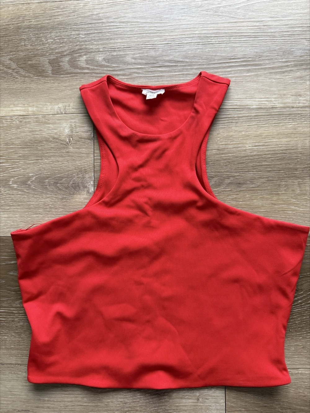 GARAGE Red Crop Top Size Medium Like New